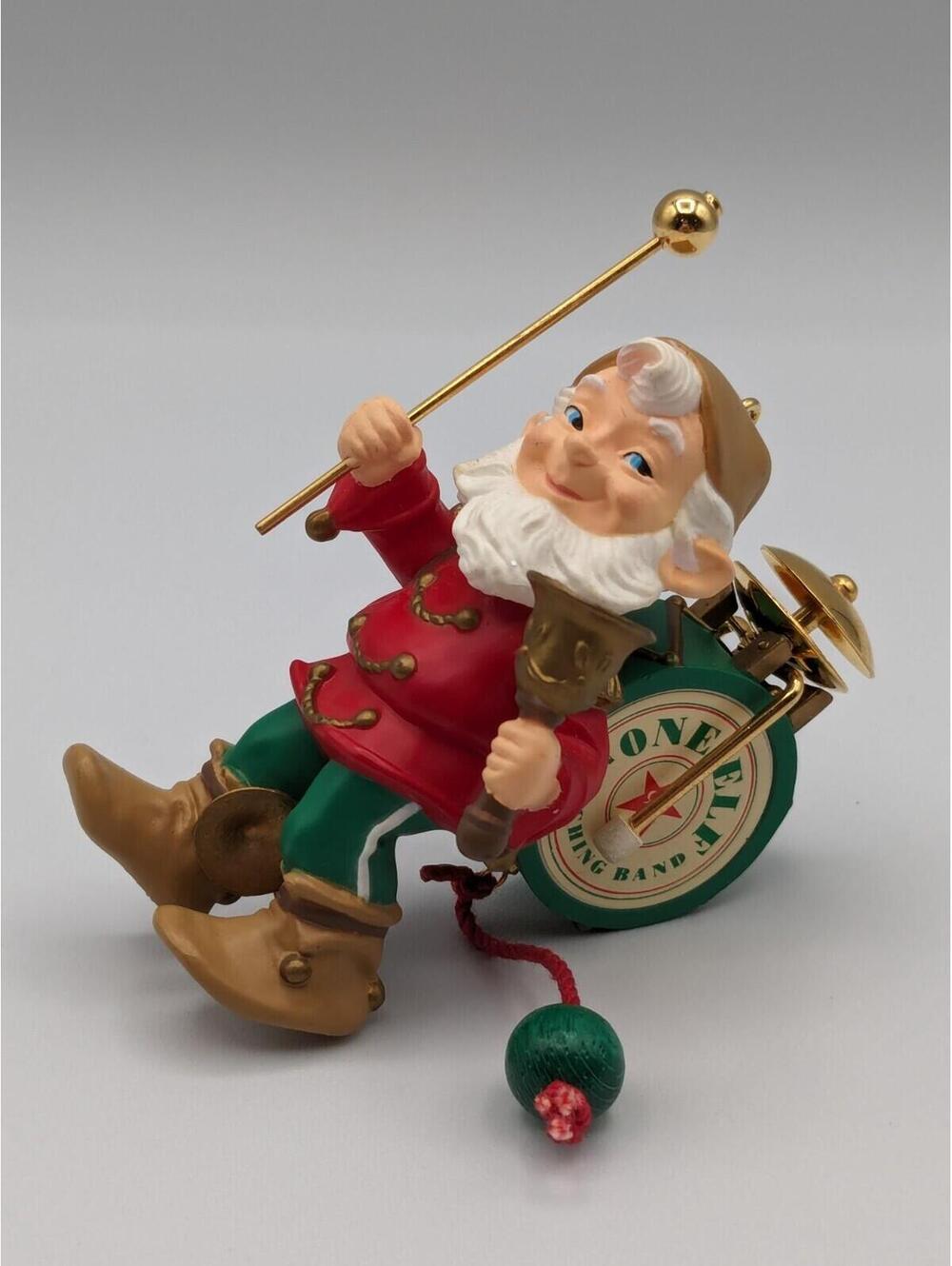 Hallmark Keepsake Elf Marching Band 1993, with Movement, Christmas Ornament